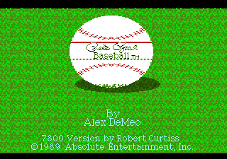Pete Rose Baseball Title Screen